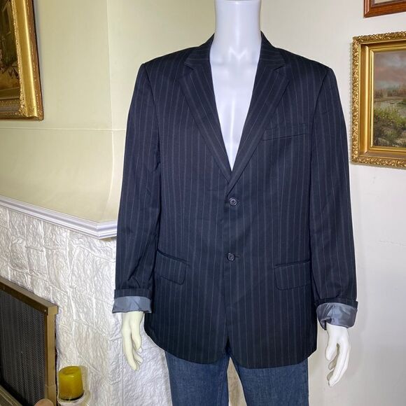 Nick(it) Nick Graham Pin Stripe Single Breasted  Blazer Jacket - Picture 1 of 10